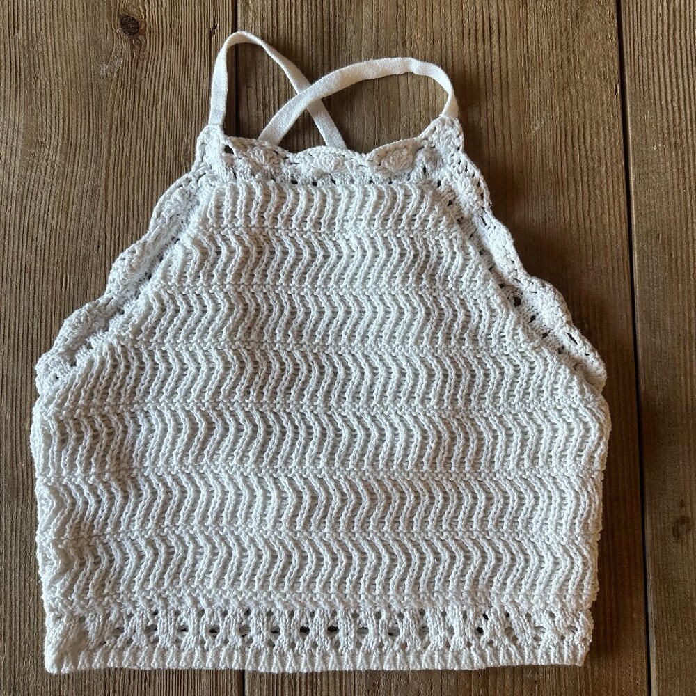Hollister Co. Women's White Crop-top